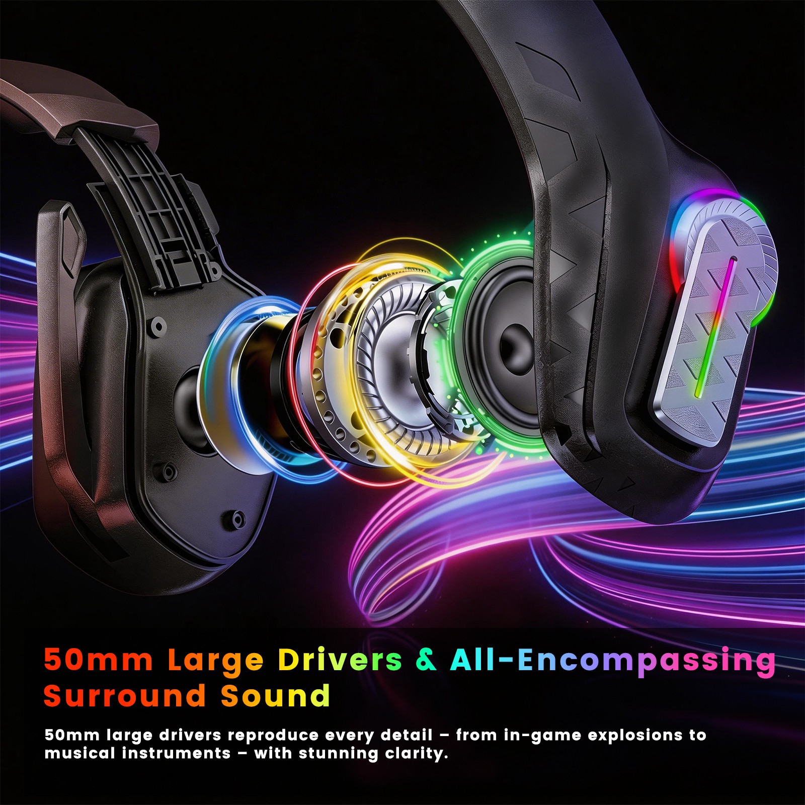 1PC G4100 RGB Wired Gaming Hea - Gaming Headset 7.1 บทวิจารณ์และราคา