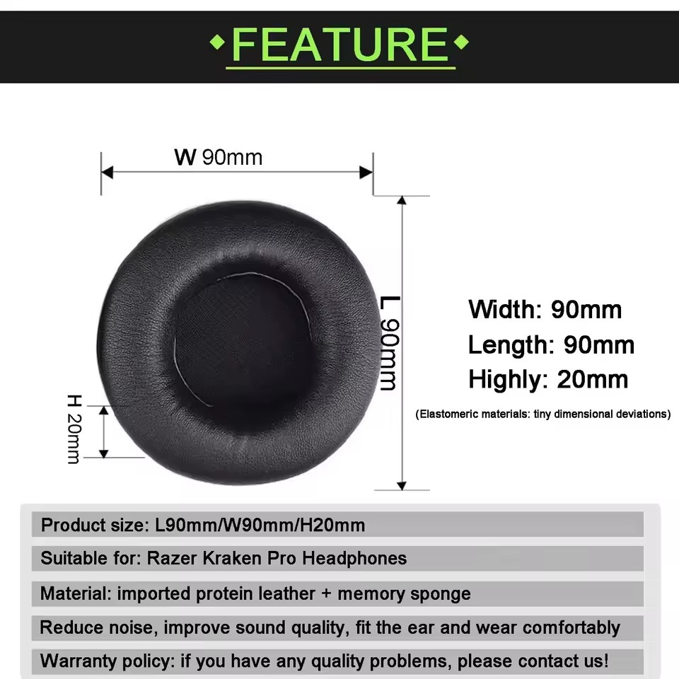 Comfortable Foam Ear Pads for  - Gaming Headset 7.1 บทวิจารณ์และราคา
