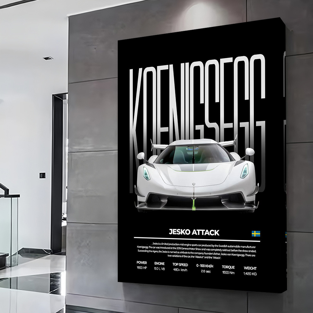 Sports Car Jesko Attack Printi - Esports & Gaming Optics Gmbh บทวิจารณ์และราคา