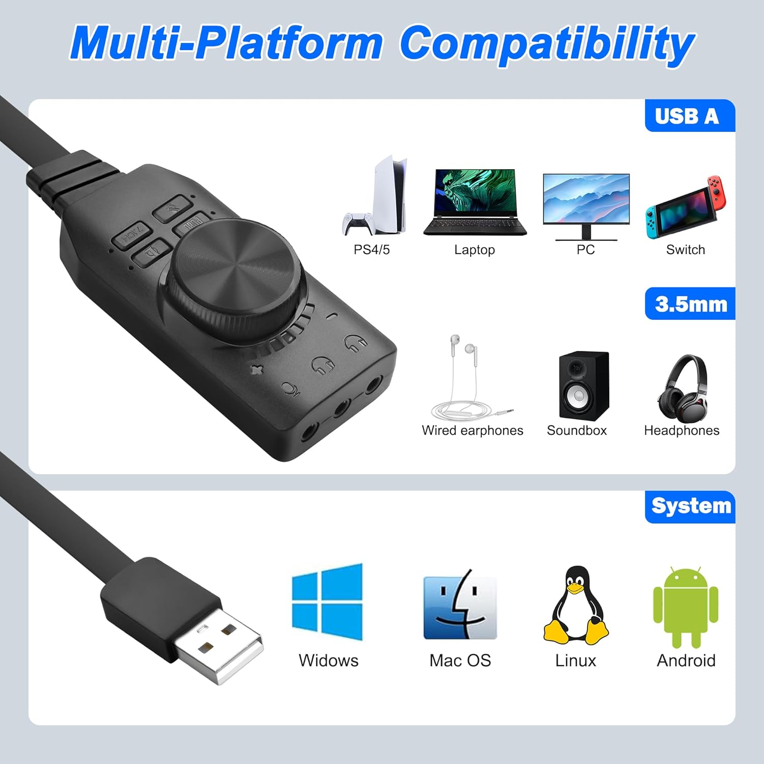 USB Sound Card Virtual 7.1 Sur - Gaming Headset 7.1 บทวิจารณ์และราคา