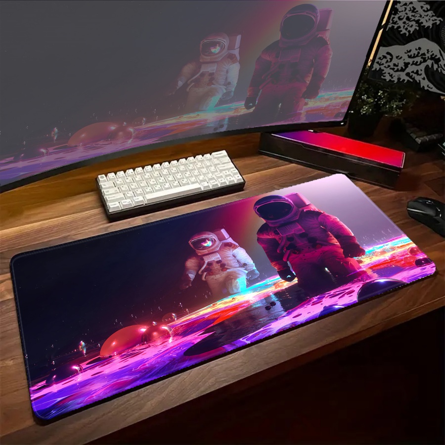 Art Astronaut Mousepad Cute Bi - Esports Gaming Setup บทวิจารณ์และราคา