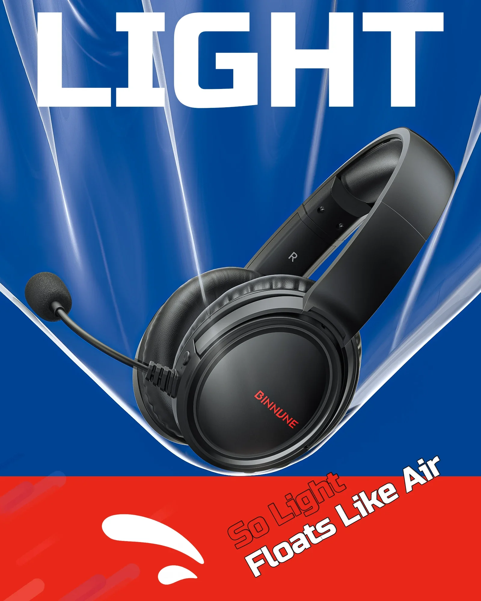 BINNUNE BW02 Wireless Gaming H - Gaming Headset 7.1 บทวิจารณ์และราคา