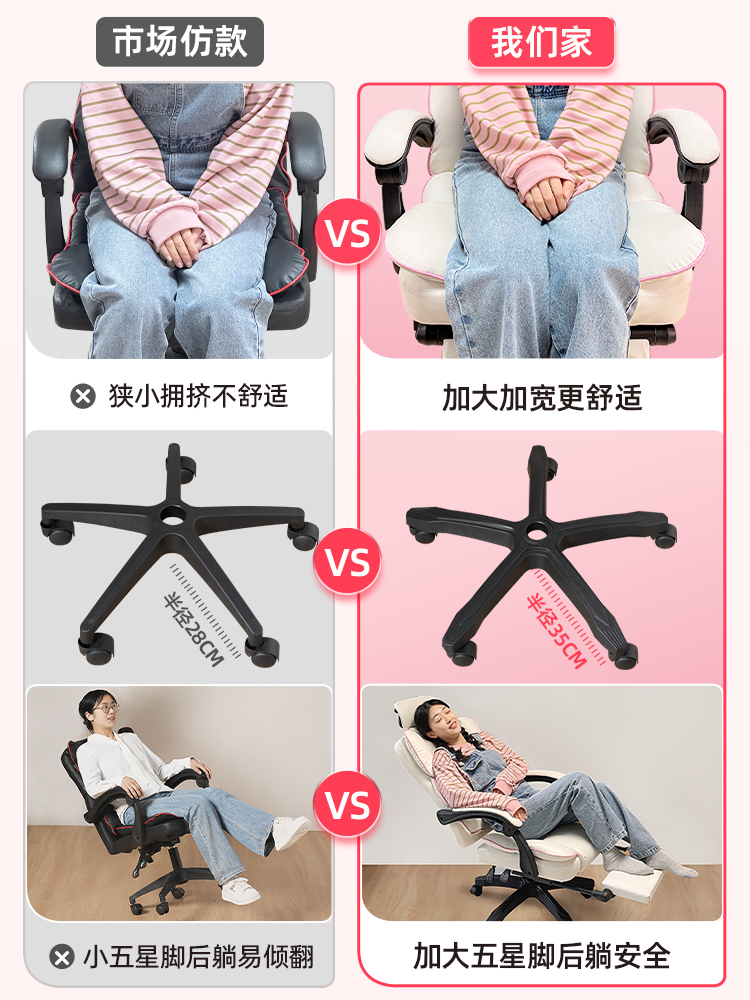 Computer chair Ergonomic chair - Esports Gaming Chair บทวิจารณ์และราคา