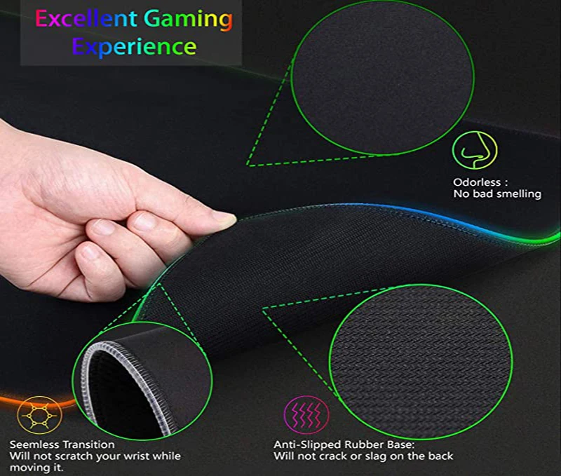 RGB XXL HD Large Black White G - Esports Gaming Setup บทวิจารณ์และราคา
